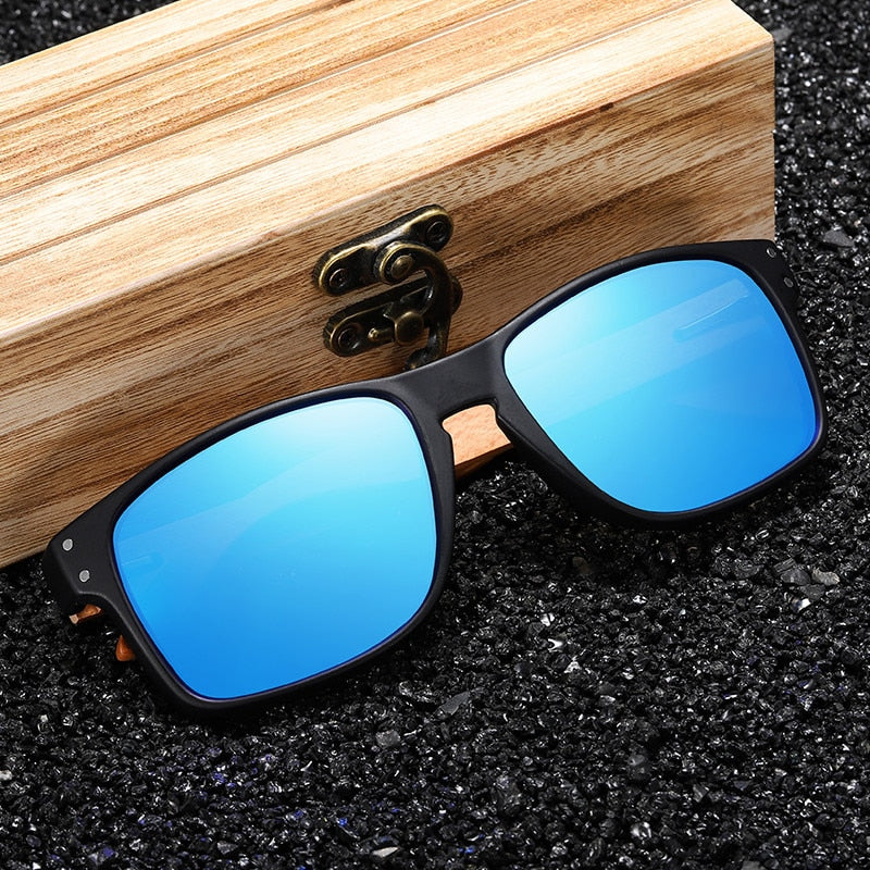 BEACH DESIGN Wooden Frame Sunglasses