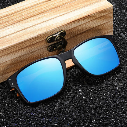 BEACH DESIGN Wooden Frame Sunglasses