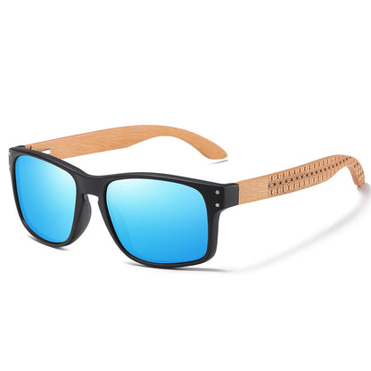 BEACH DESIGN Wooden Frame Sunglasses