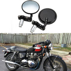 Universal Motorcycle Rear View Handle Bar Mirrors SmalchanCo