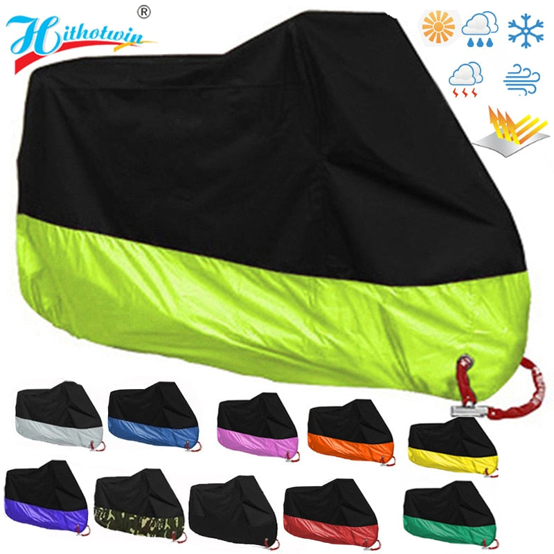 Universal Motorcycle Cover - UV protector, Waterproof, Windproof, Dustproof and Sun Protector