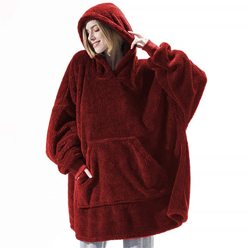 Hoodie Blanket with sleeves